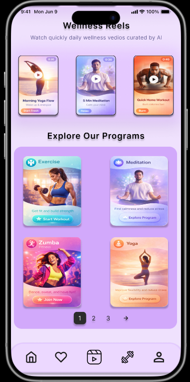 Wellness360 App Screenshot 2